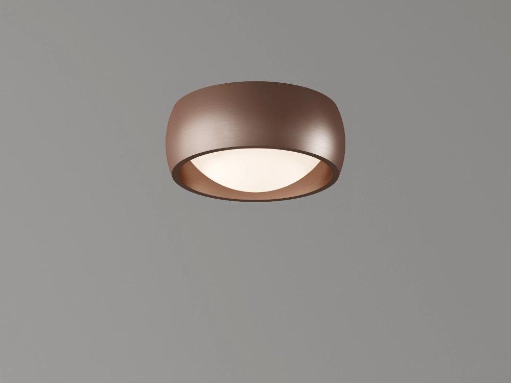 Lampe de plafond élégante Montana Ø15 cm - Bronze brossé