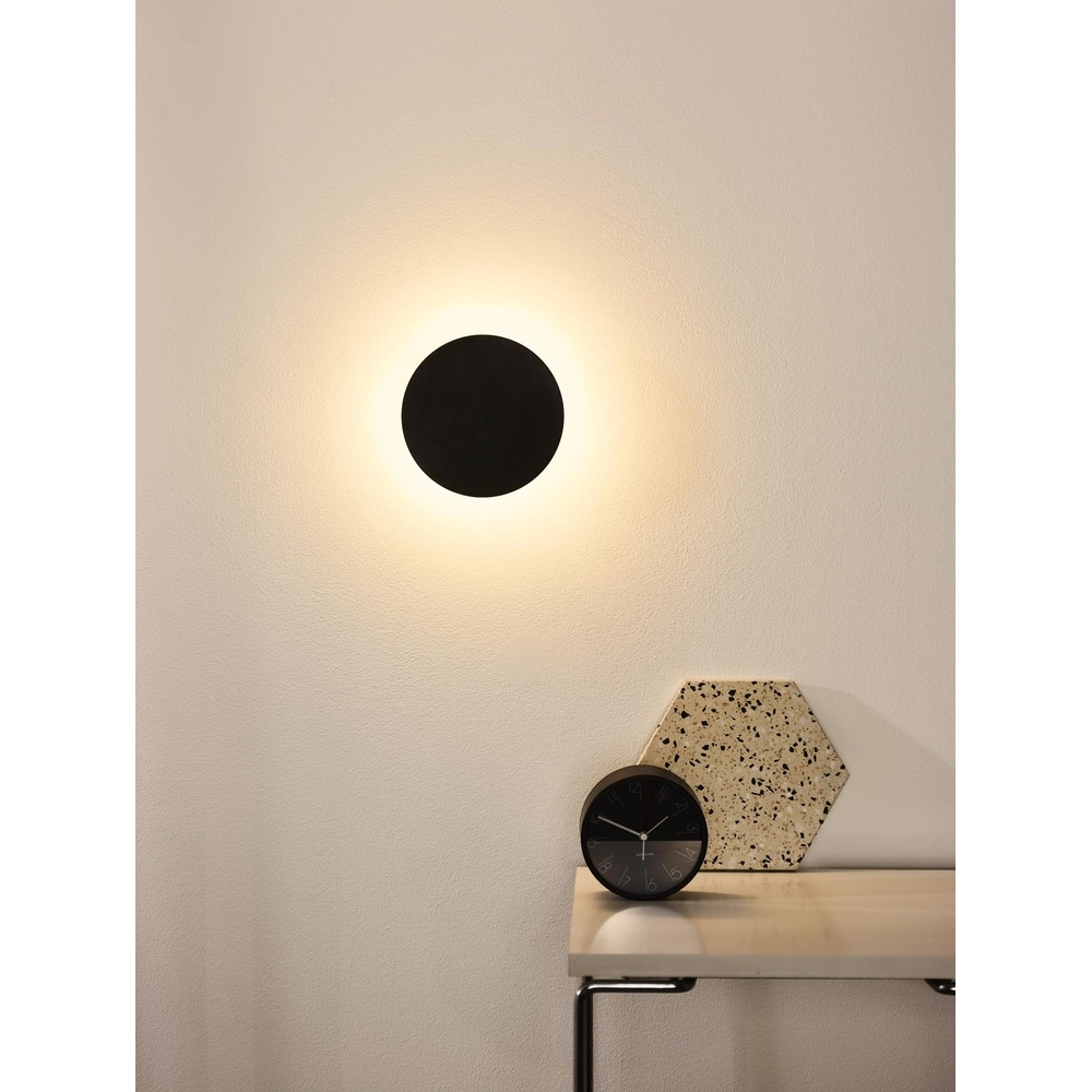 Lampe murale de conception Eklyps Led Ø 15 cm de noir Lucide 5411212460684