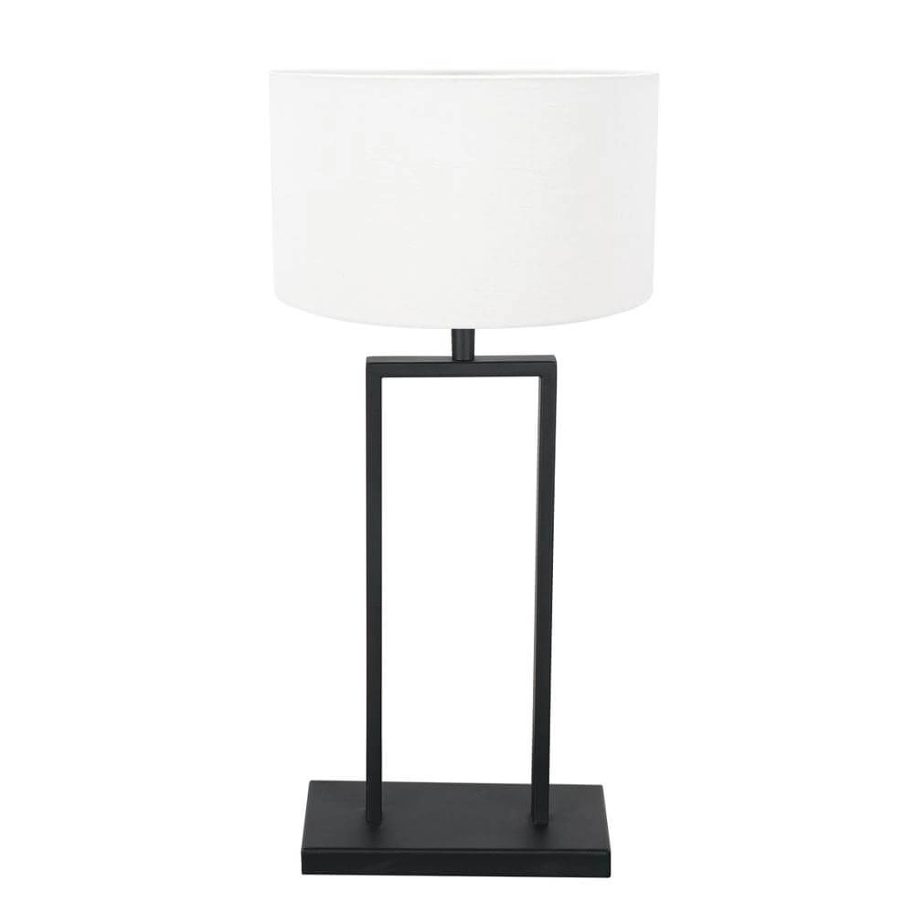 Lampe de table 55cm Stang avec capot blanc
