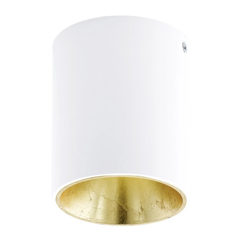 Spot de plafond LED Polasso Or blanc