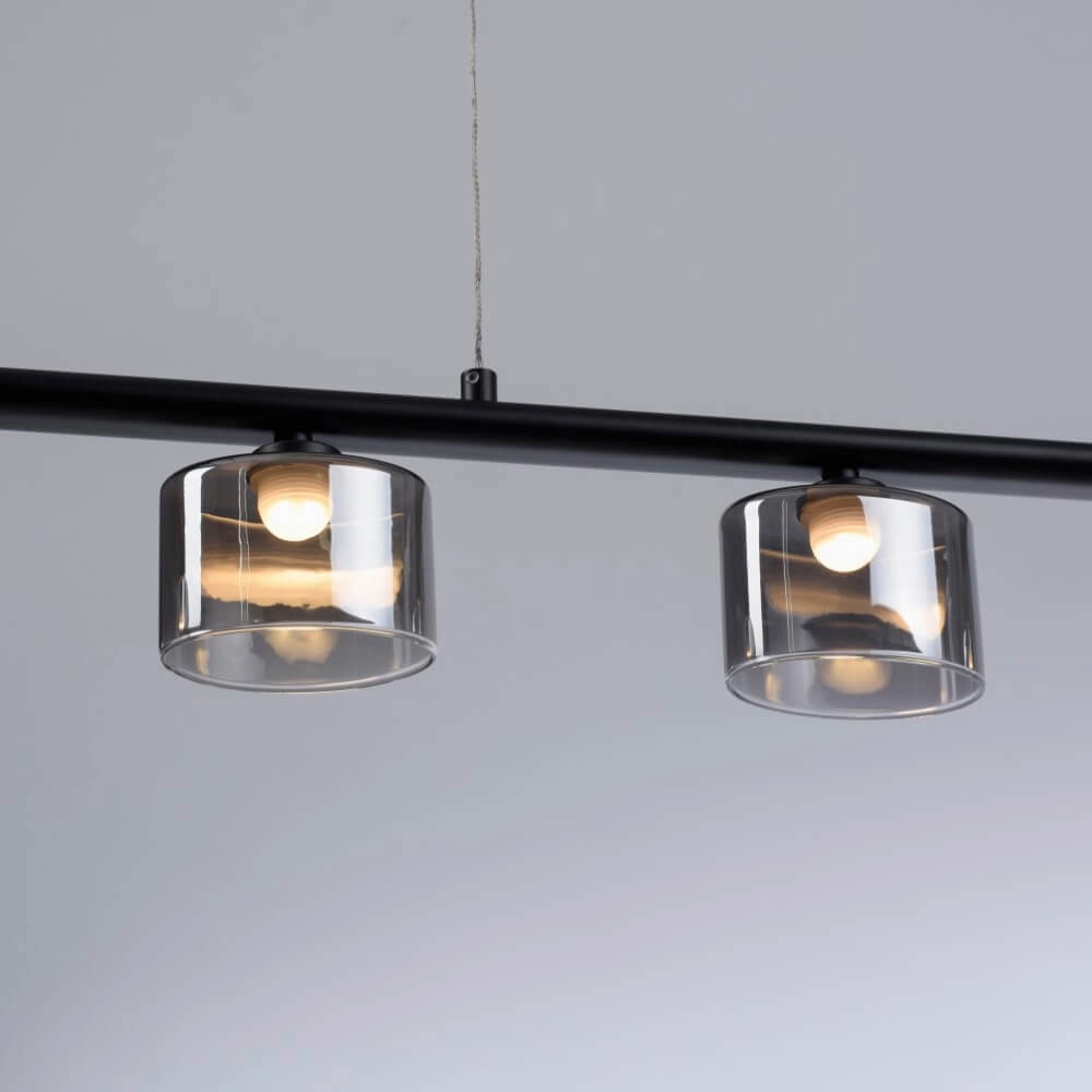 Lampe suspendue 5 lumières Hydra noir Paul Neuhaus 4012248364970