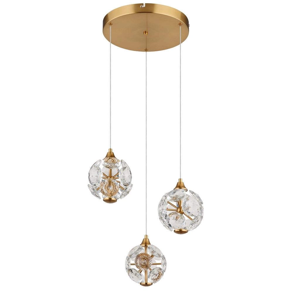 Lampe pendante à 3 lampes Virina or Ø 65cm Globo 9007371449620