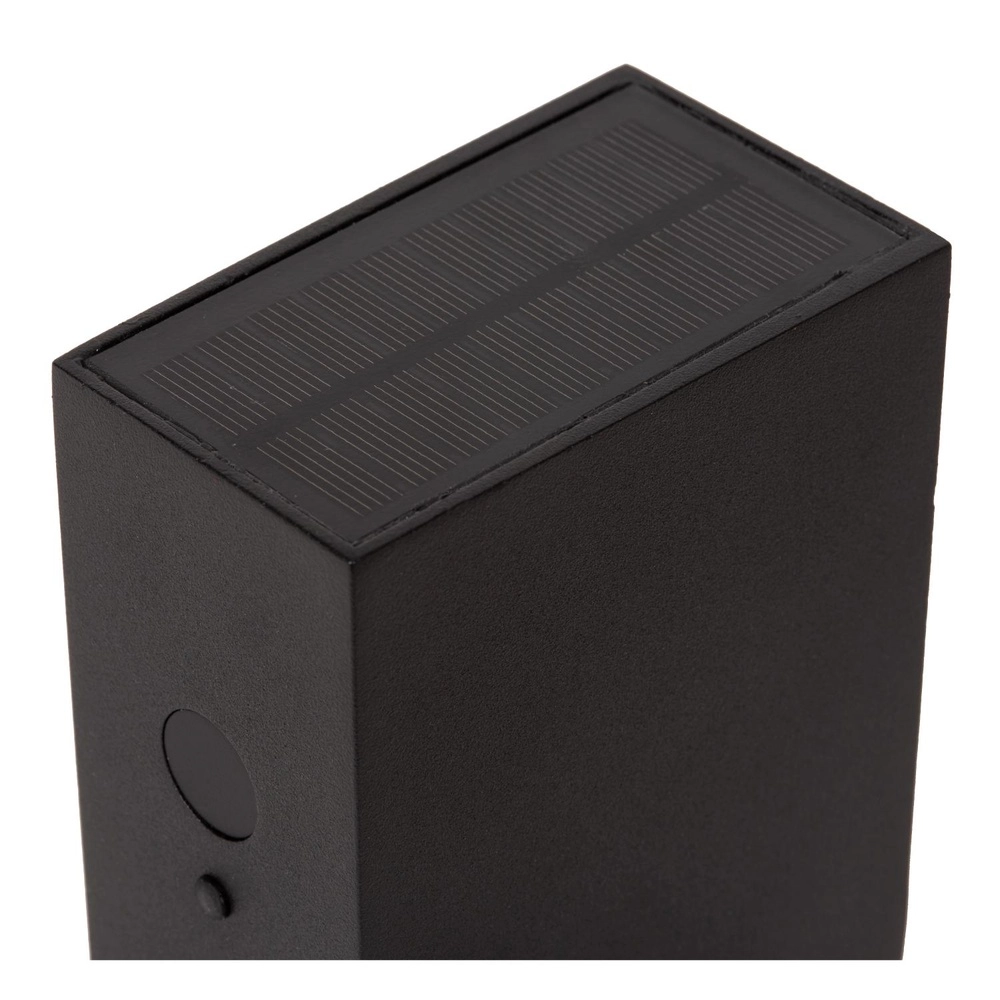 Lampe murale solaire Bolton IP54 - 3000K noir Lucide 5411212152091
