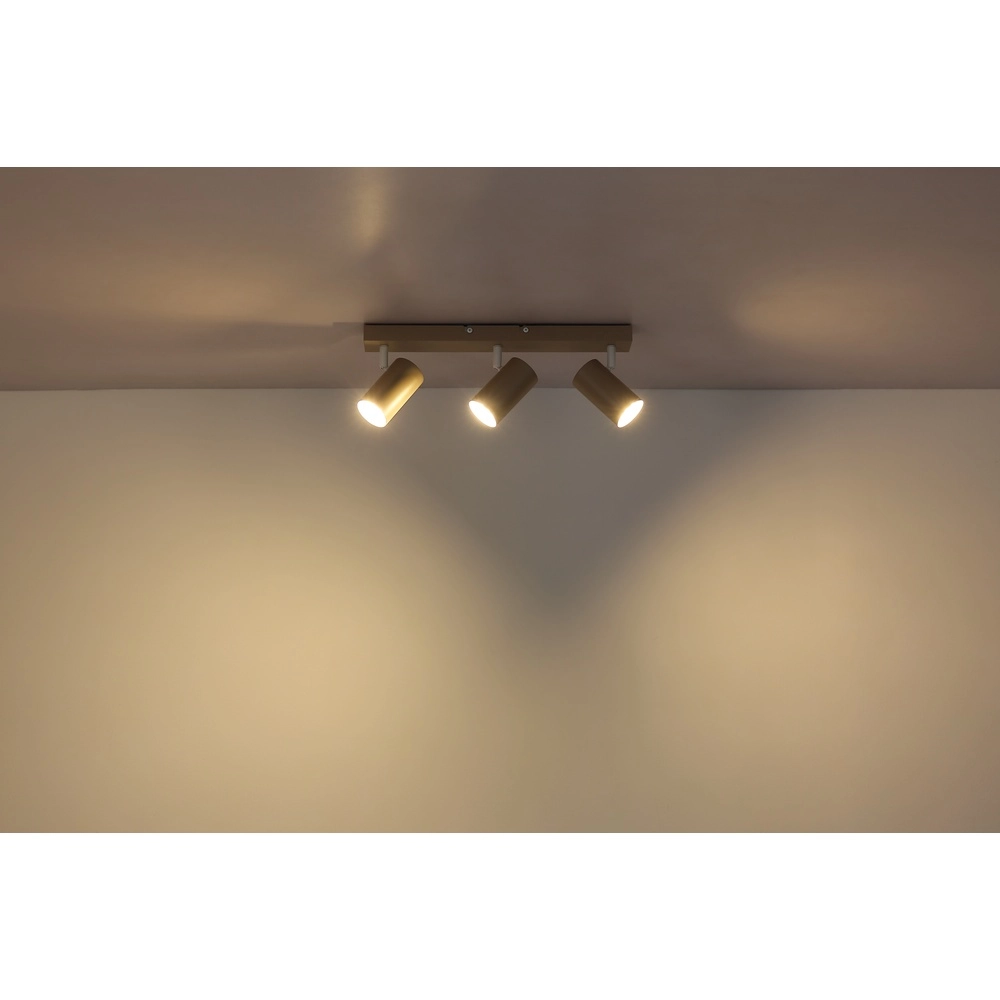 Spot de plafond 3 lumières Robby brun sable Globo 9007371569458