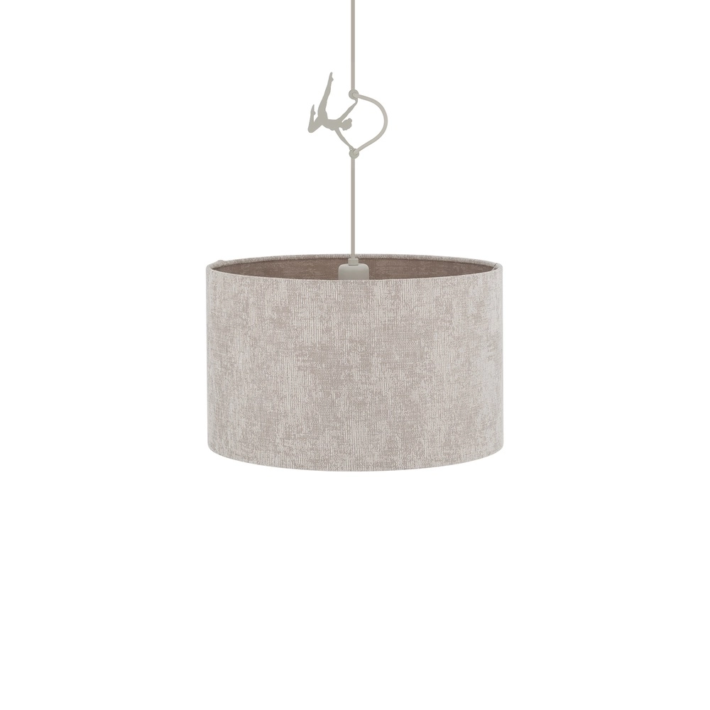 Lampe suspendue Cedro brun sable Ø 40cm Lyora 5903139116640