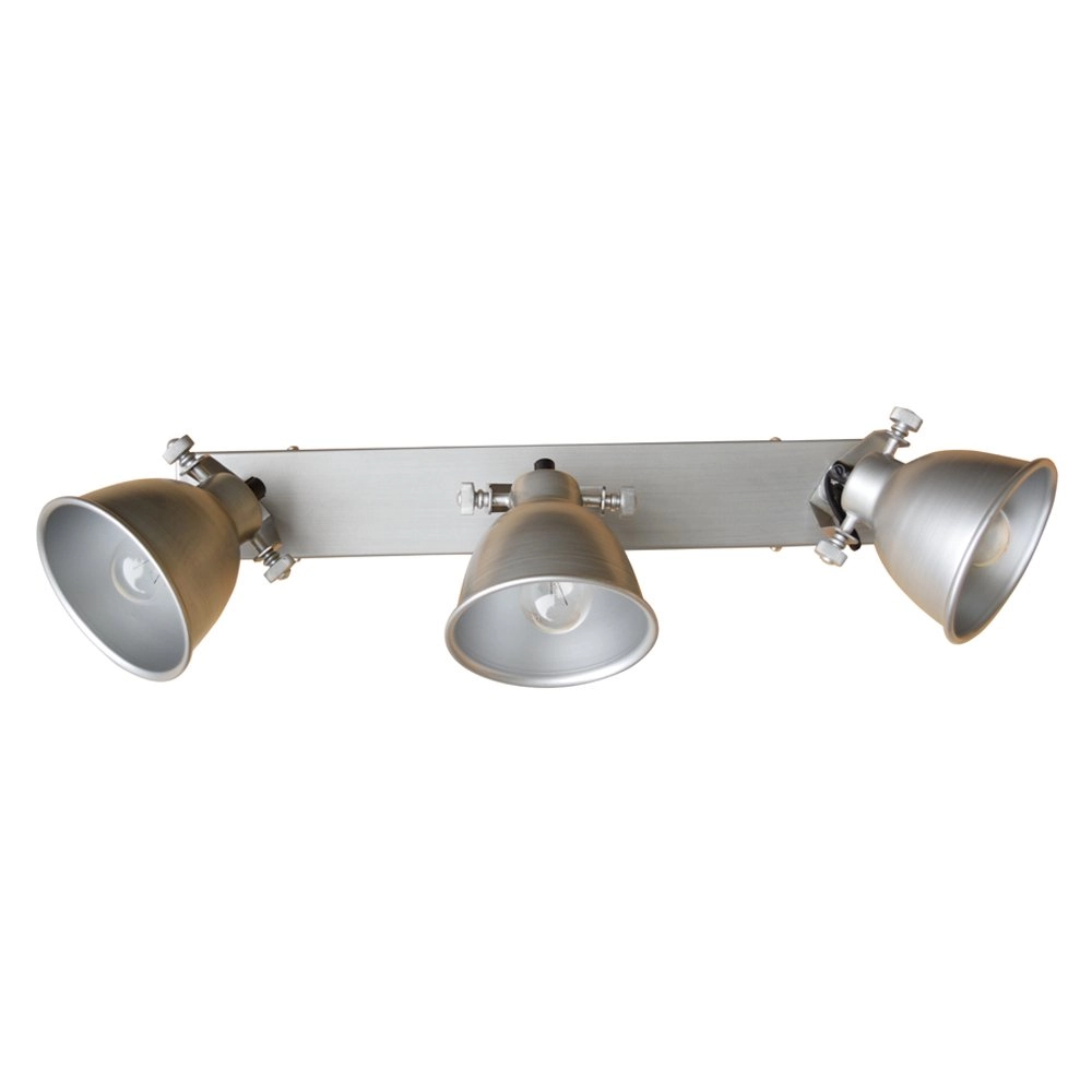 Spot de plafond Industrial Zinc antique à 3 lumières Spot de plafond Industrial Zinc antique à 3 lumières