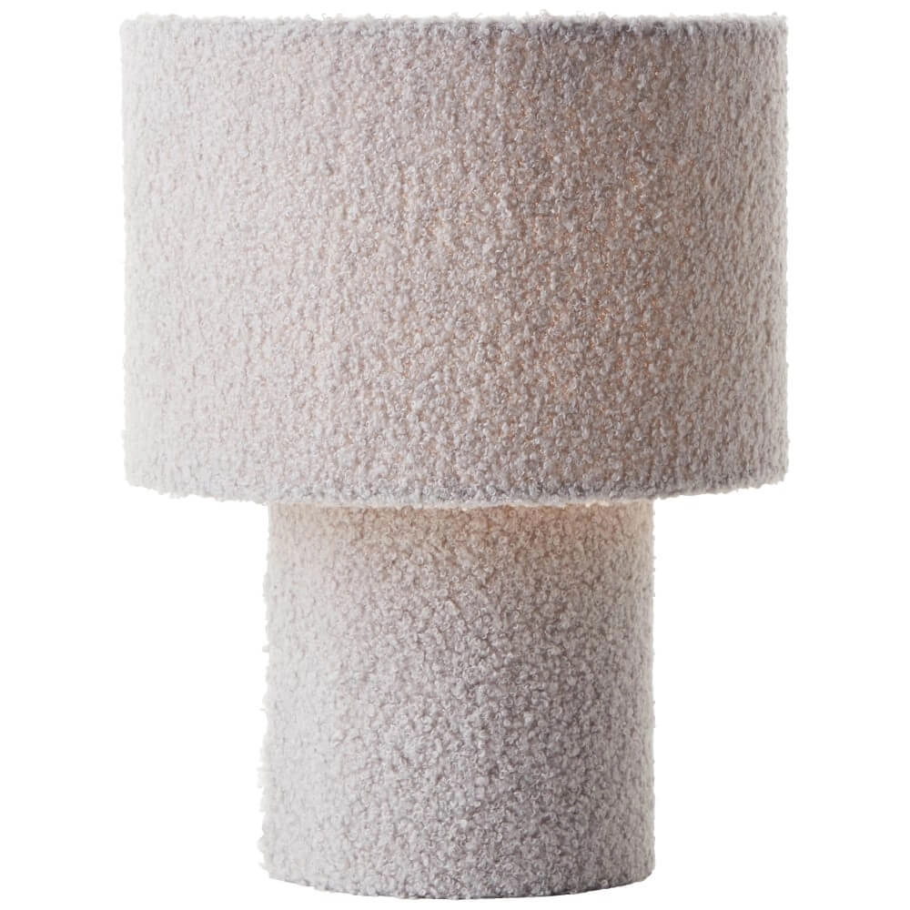 Lampe de table grise Teddy Ø 23 cm