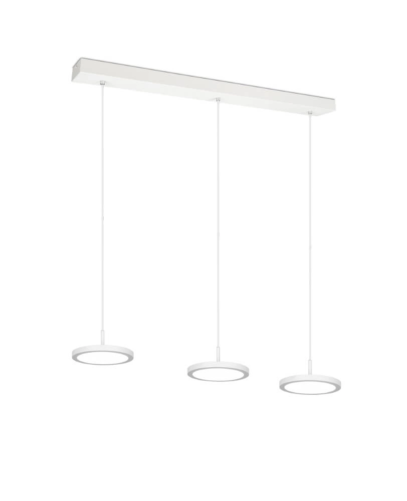 Lampe suspendue de bureau LED Tray blanc Trio 4017807537994
