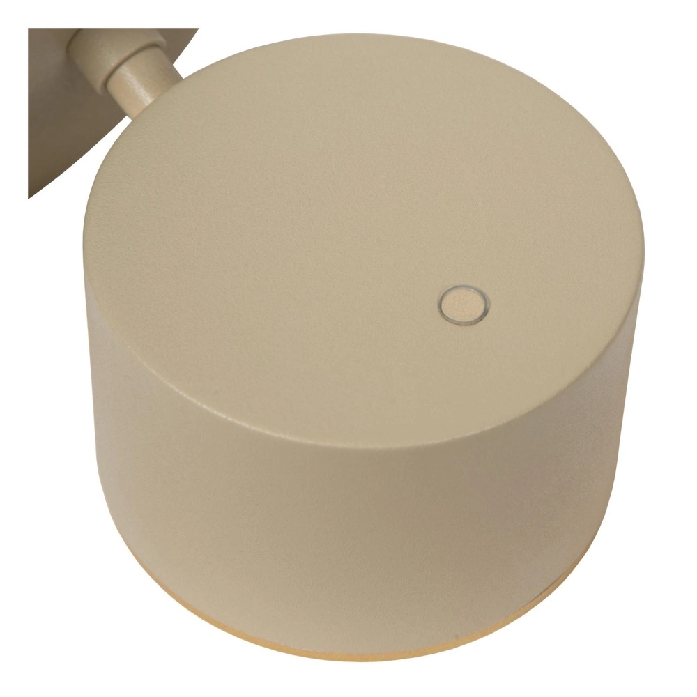 Lampe murale Gian brun sable Lucide 5411212442000