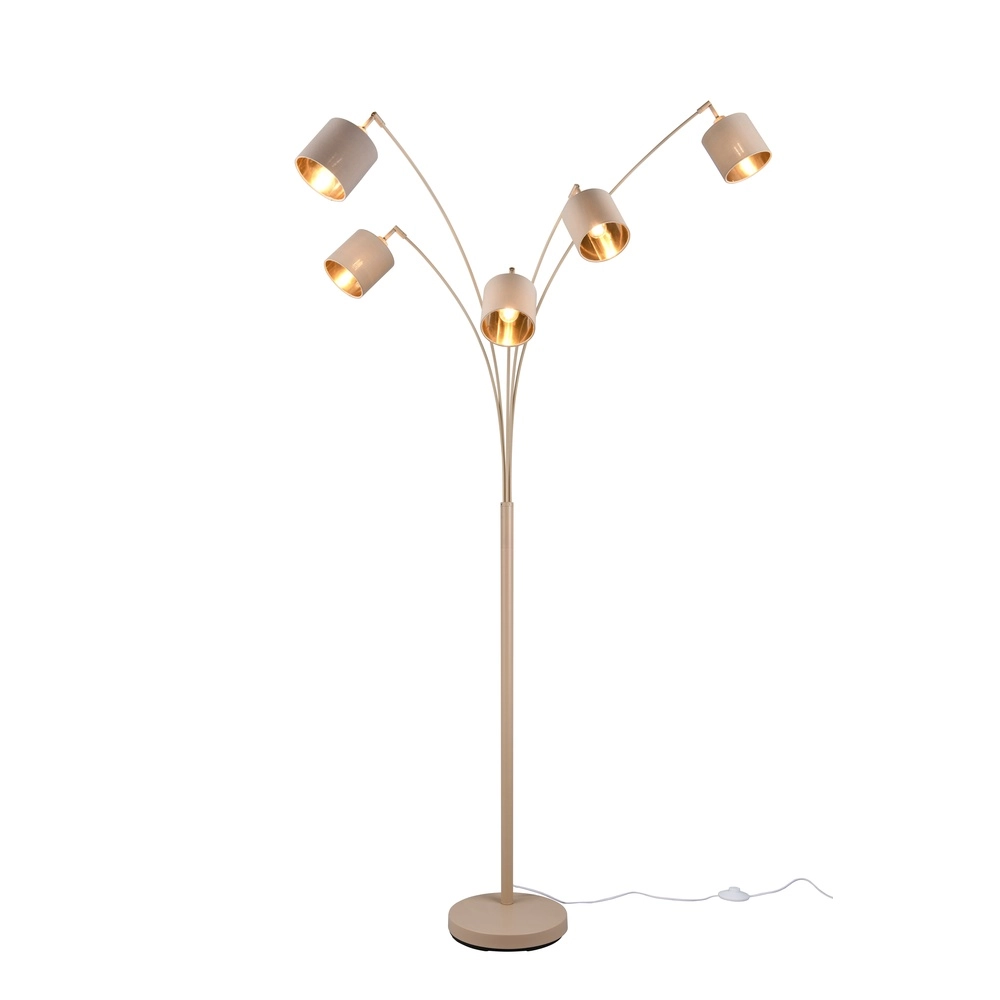 Lampe de pied Tommy Brun sable 5 clair Trio 4017807714210