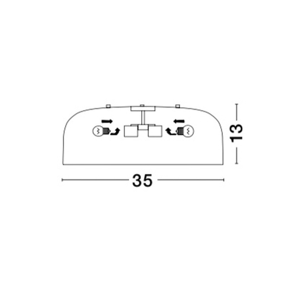 Plafonnier design Perleto blanc Ø 35cm Lyora 5212017413895