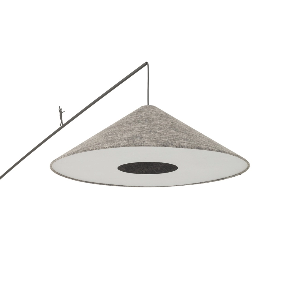 Lampe de pied Poise gris Ø 72cm Lyora 5903139117678