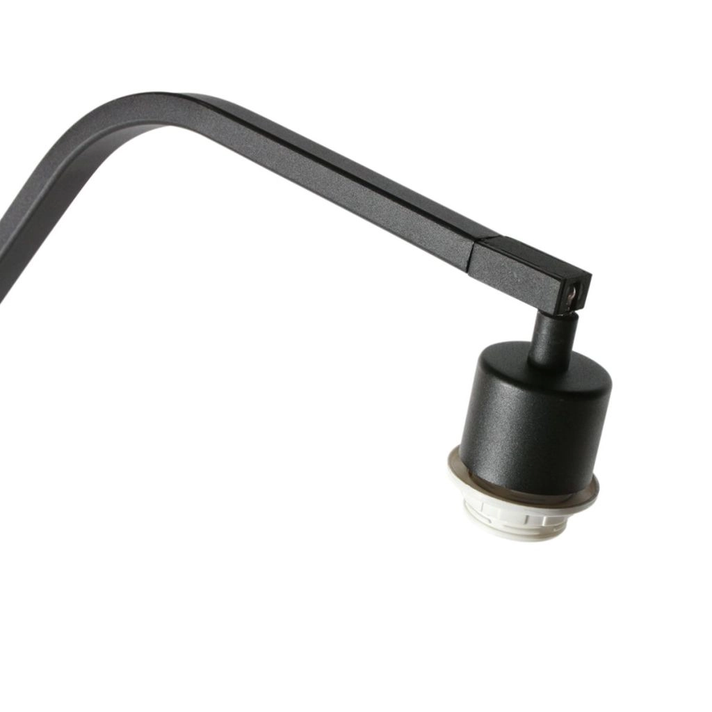 Lampe sur pied noire Zig-Zag avec un chapeau en liège de 50 cm Ø Steinhauer 8712746180428