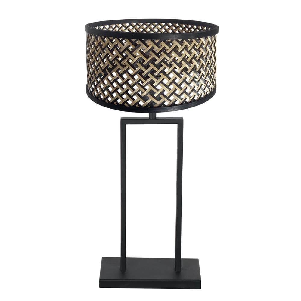Lampe de table 55cm Stang avec abat-jour en bambou