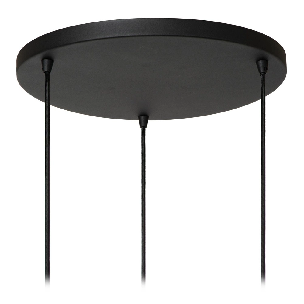 Lampe suspendue Tribute Crème ronde à 3 lumières Lucide 5411212211941