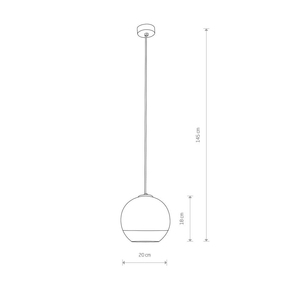 Lampe suspendue sphère Globe Plus S Ø 20 cm Lyora 5903139760591