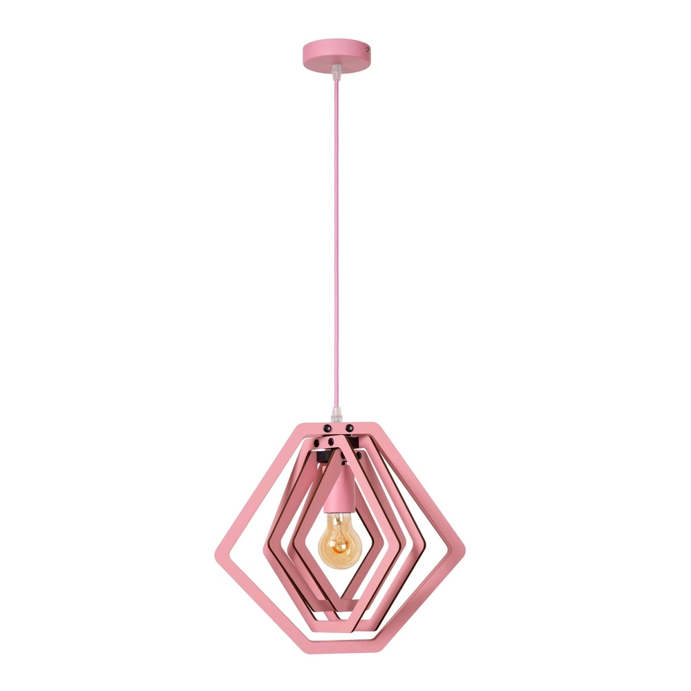 Lampe suspendue pour la chambre des enfants Mauro Motif rose