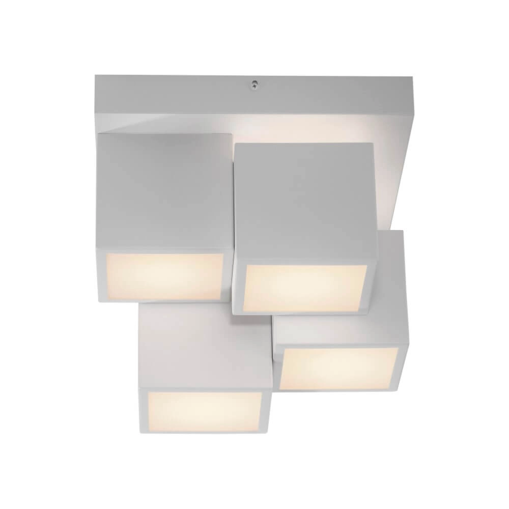 Plafonnier blanc Tetris blanc Just Light 4043689004545