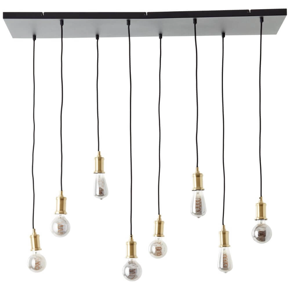 Lampe suspendue Darcia avec 8 pendules Brilliant 4004353411700
