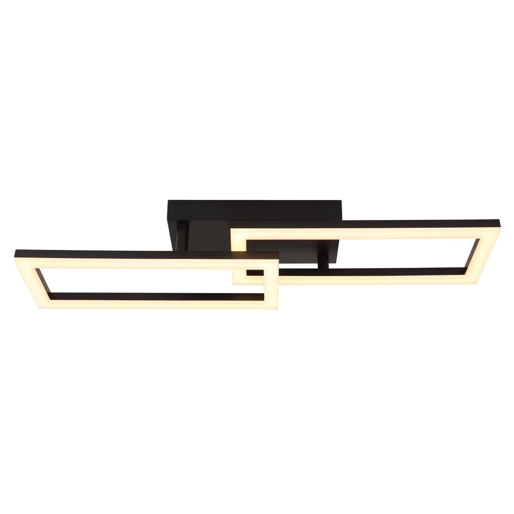 Lampe de plafond à design noir Sapena 61,4 x 19,5 cm Globo 9007371450558