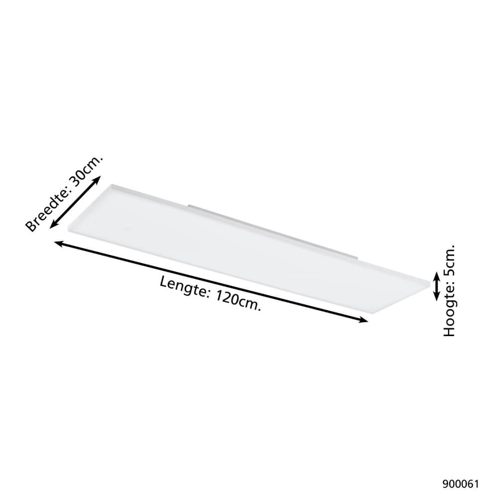 Plafonnier Zigbee Turcona-Z 120x30cm blanc Eglo 9008606221967