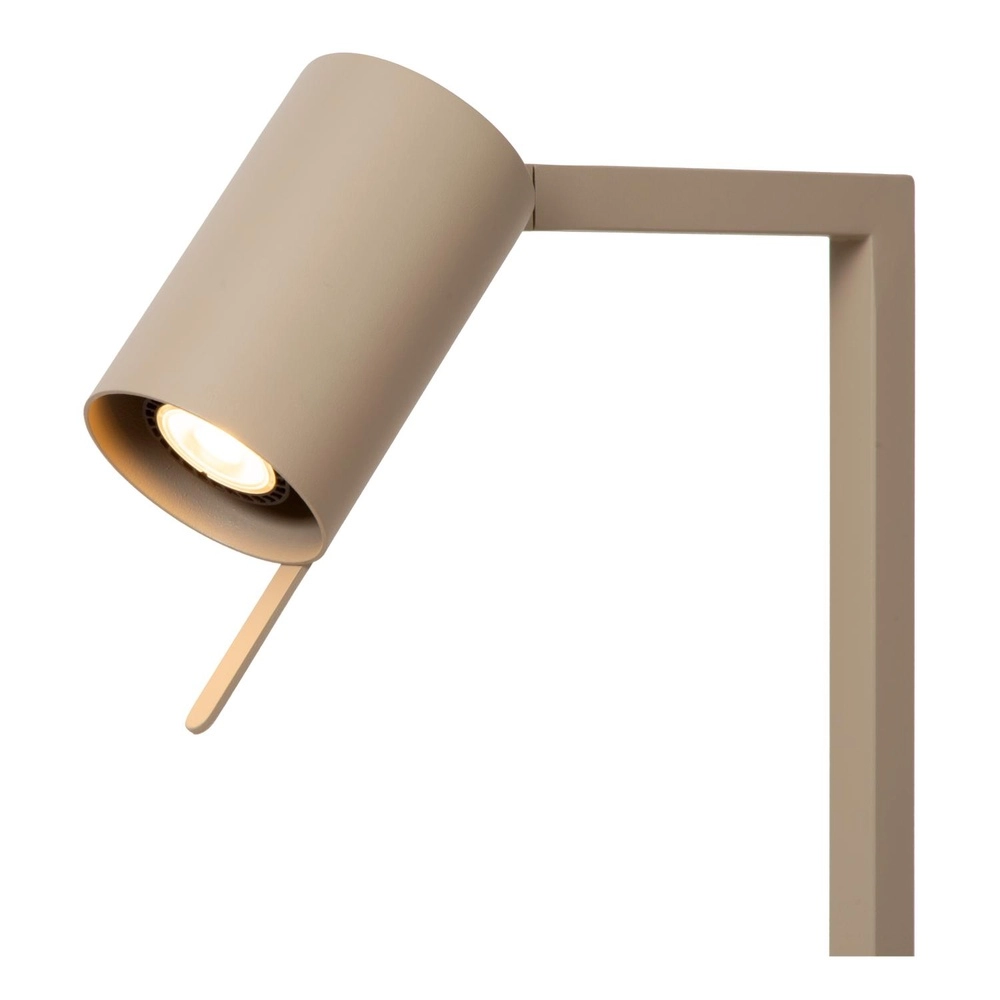 Lampe de bureau moderne Lesley brun sable Lucide 5411212032089