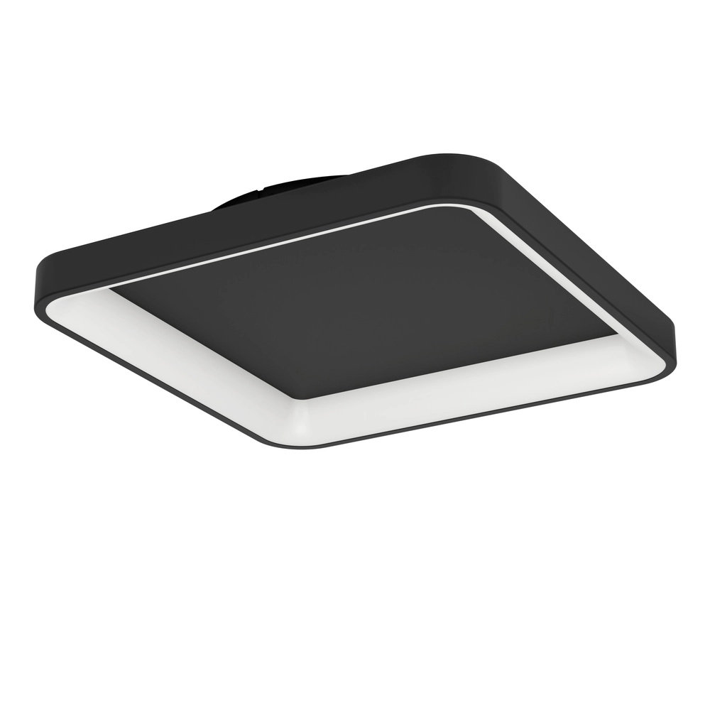 Lumière de plafond LED élégante Loretello 35x35cm - noir