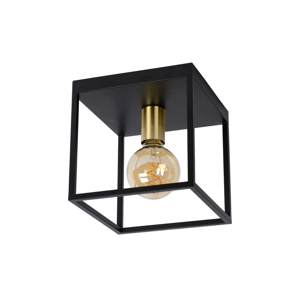 Lampe de plafond Ruben noir 22cm