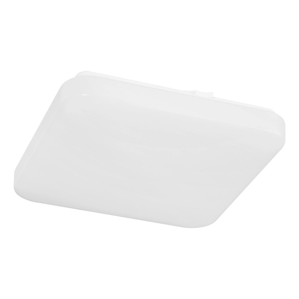 Plafonnier carré Pogliola blanc 28cm Plafonnier carré Pogliola blanc 28cm
