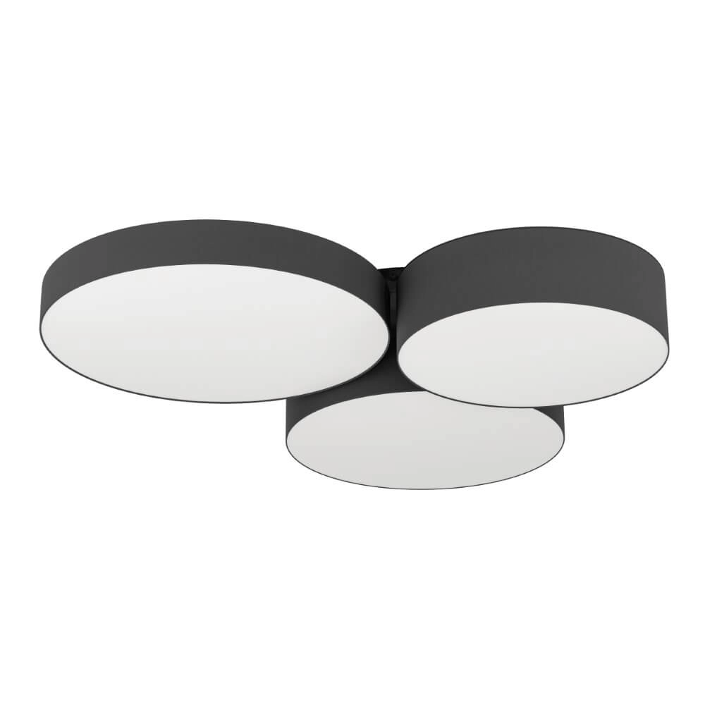 Plafonnier LED Barbano-Z 3 lumières - noir