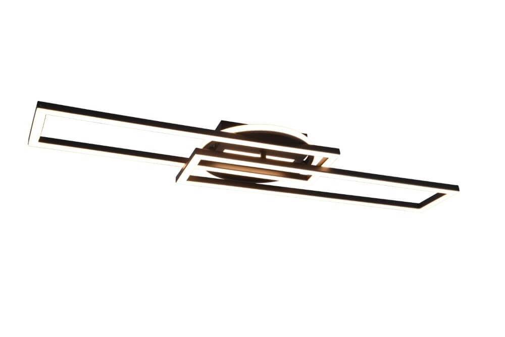 Plafonnier LED orientable Twister noir Trio 4017807540581