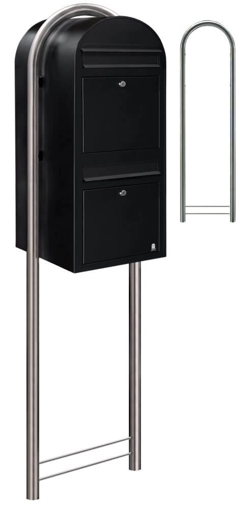 Boites aux lettres Duo 9005 Noir texturé Bobi 6417237014290