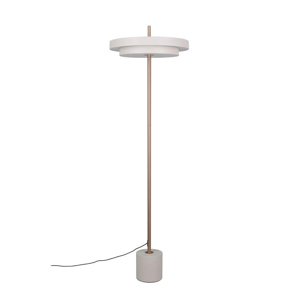 Lampadaire moderne Keaton blanc Trio 4017807655933