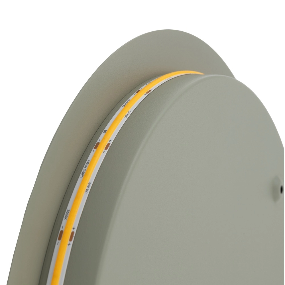 Lampe murale de conception Ring vert sauge Ø 35cm Lyora 5903139126618