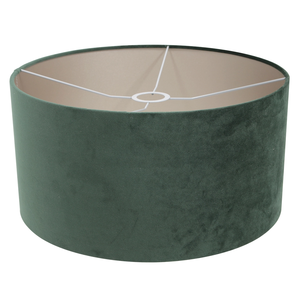 Lampe de lecture au sol Prestige Chic Acier inoxydable avec abat-jour en velours vert de 40 cm Steinhauer 8712746145731