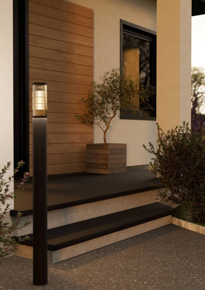 Lampe sur pied design Salle noir 110cm Eglo 9008606298099