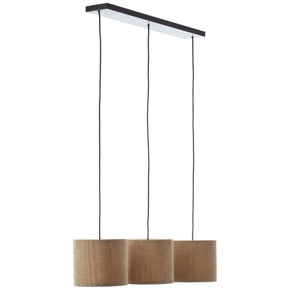 Lampe suspendue 3 lumières Tony crème Ø 35cm Brilliant 4004353446313