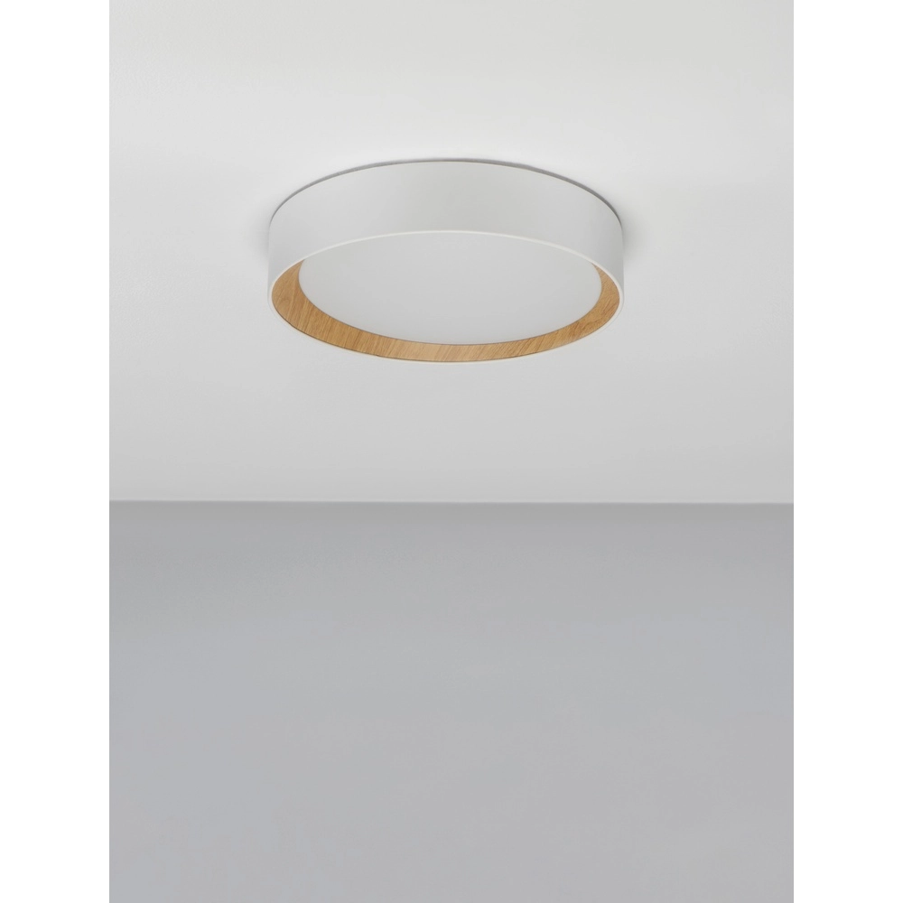Plafonnier Stake blanc Ø 35cm Lyora 5212017445902