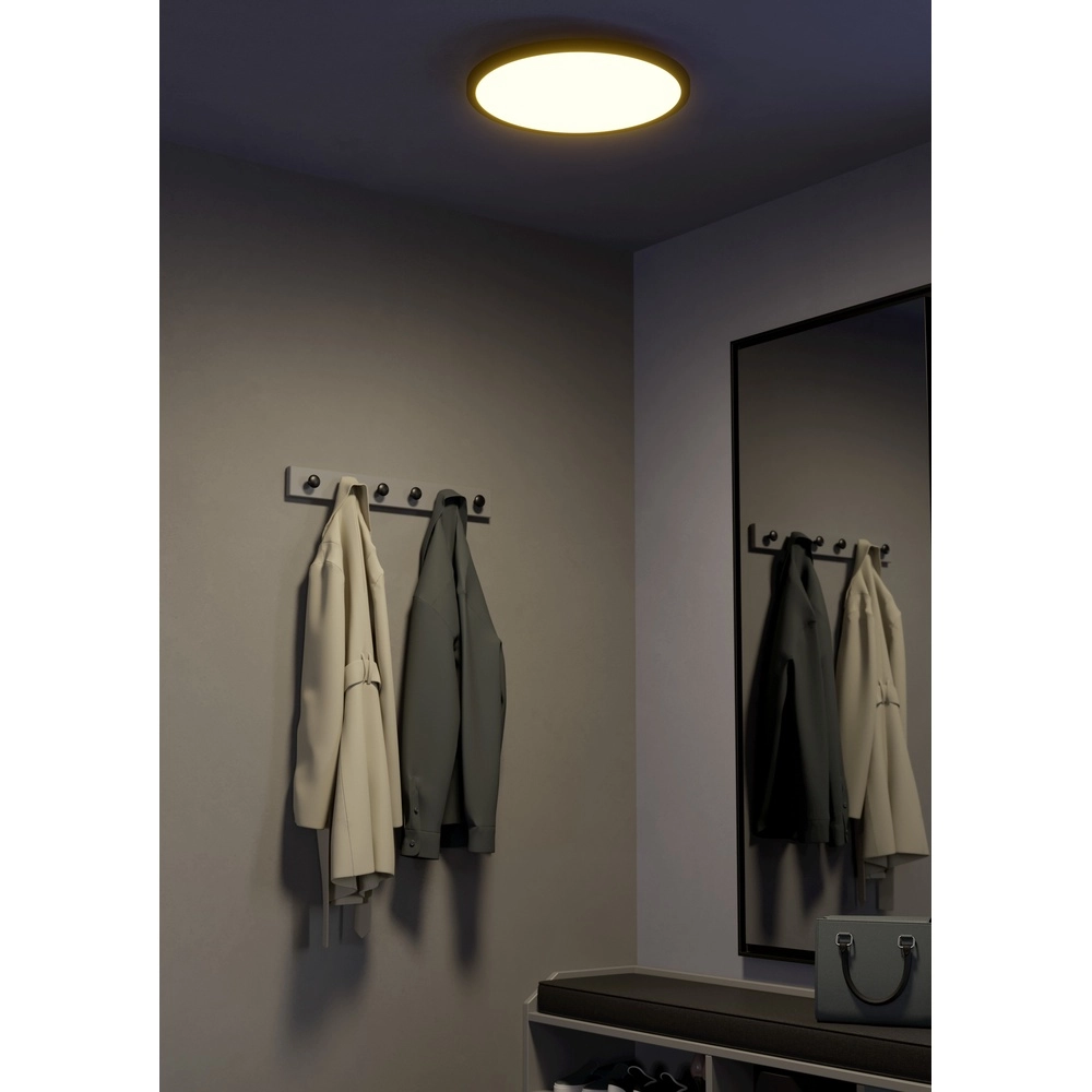 Lumière de plafond intelligente et fine Sarsina-Z Ø 45cm - noir Eglo 9008606264063