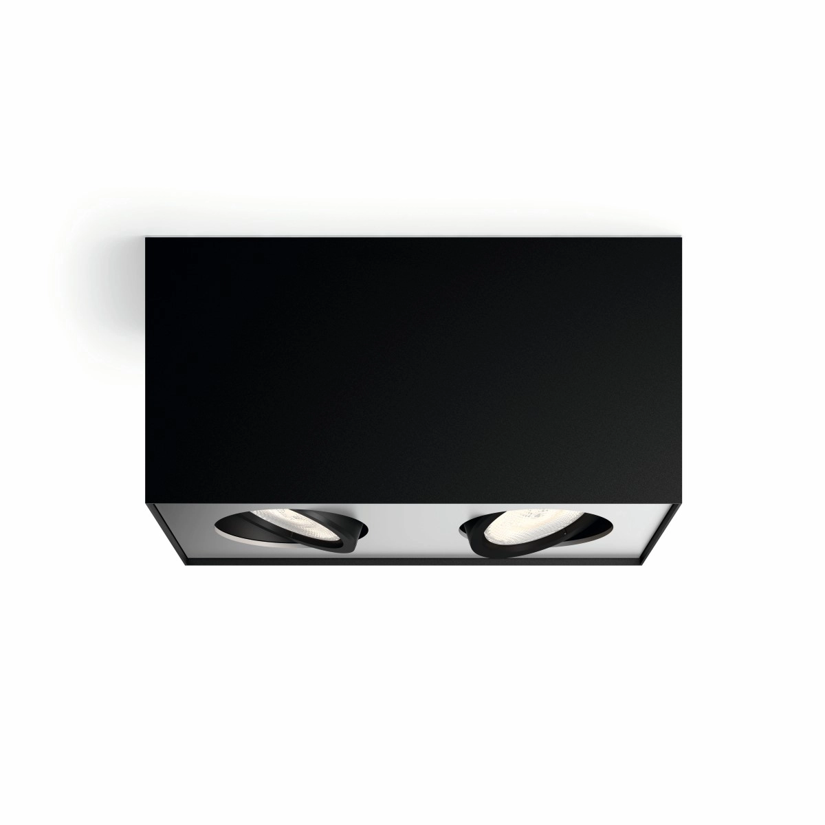 Lampe Box 2 lumières noir