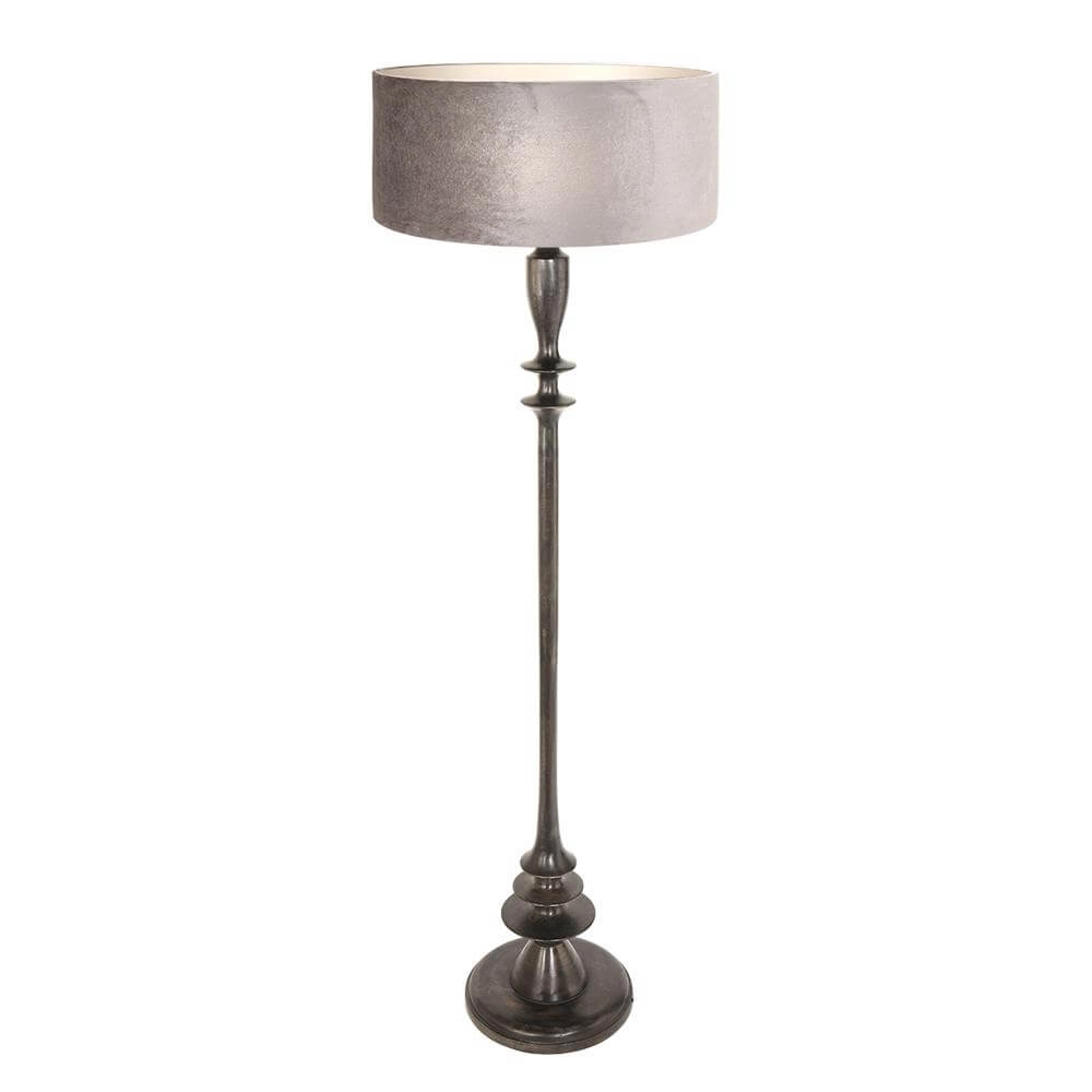 Lampadaire Bois avec capuchon argenté Steinhauer 8712746172751