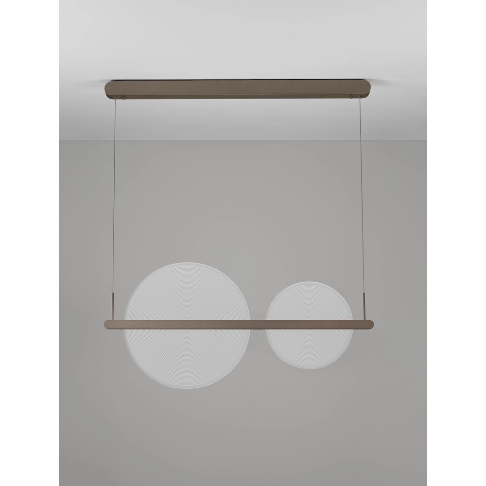 Suspension élégante Noah brun café Lyora 5212017439406