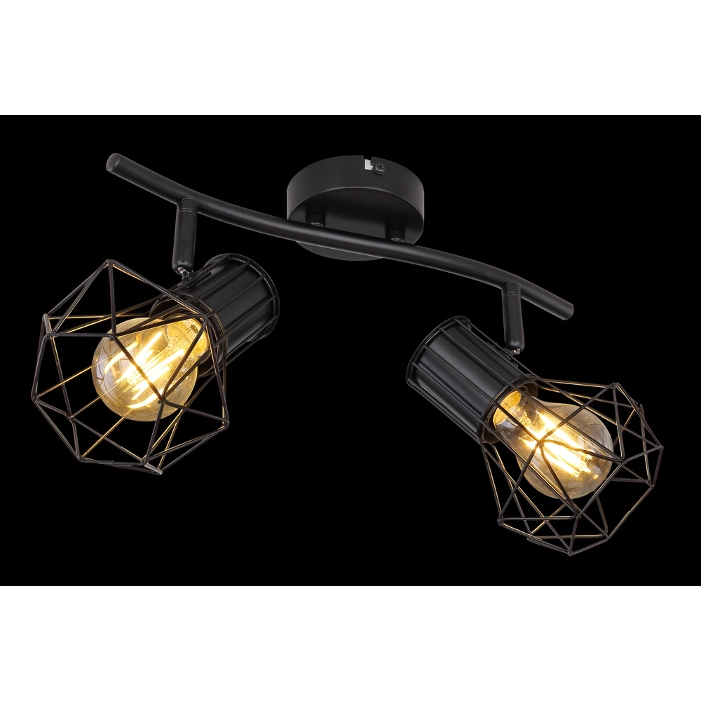 Lampe de plafond Priska 2-noir clair Globo 9007371400171