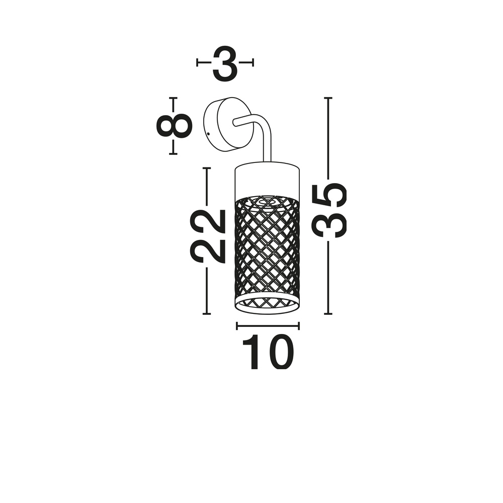 Applique murale Motley Brun rouille Lyora 5212017484918