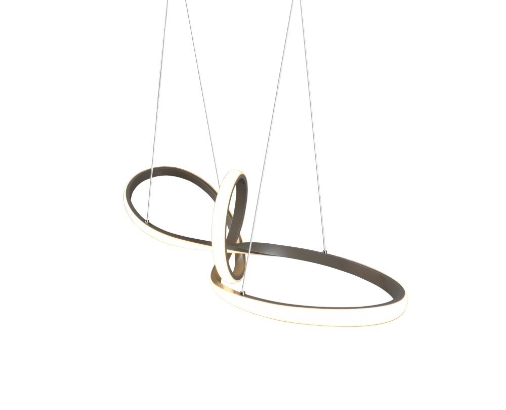 Lampe à suspension Sansa gris Trio 4017807488692