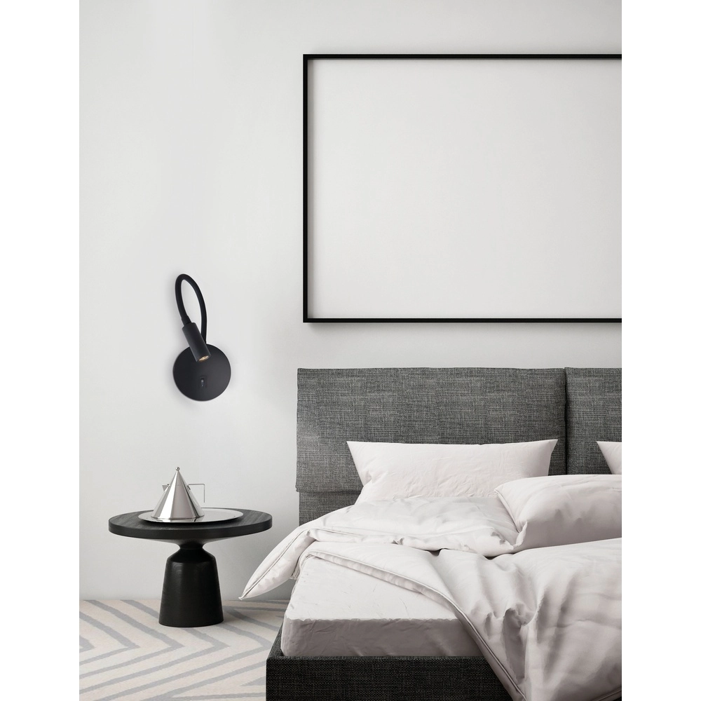 Lampe de lecture Jaco noir Lyora 5212017410962