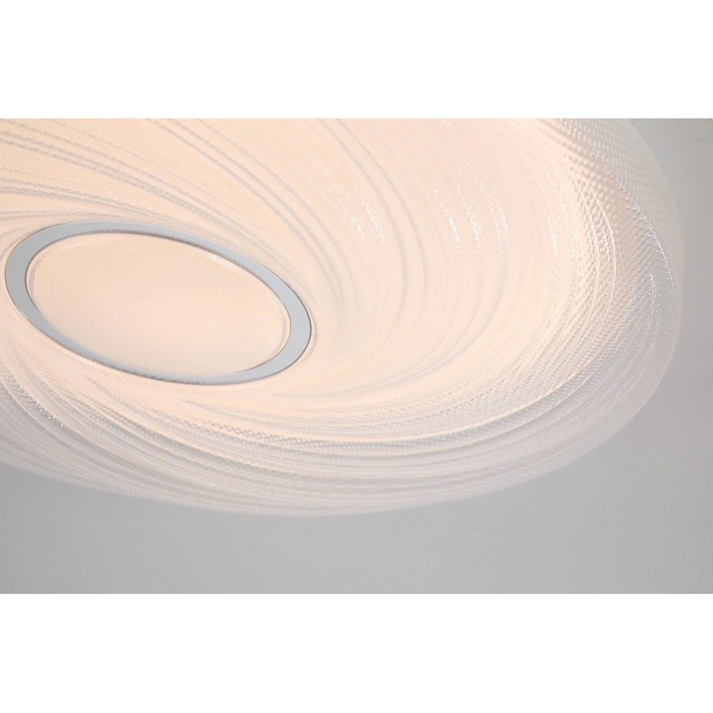 Plafonnier Aura Chrome et blanc Searchlight 5053423300047