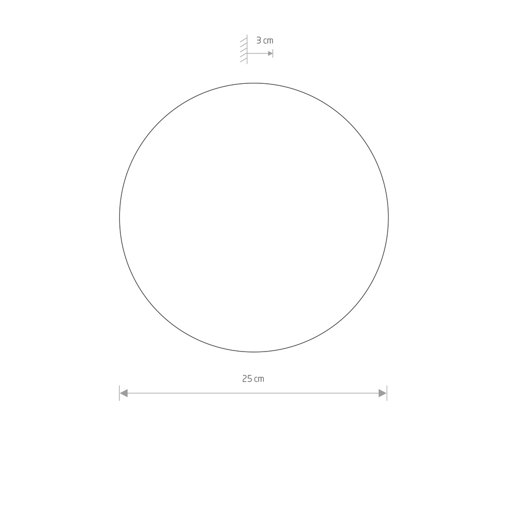 Lampe murale de conception Ring brun sable Ø 25cm Lyora 5903139126557