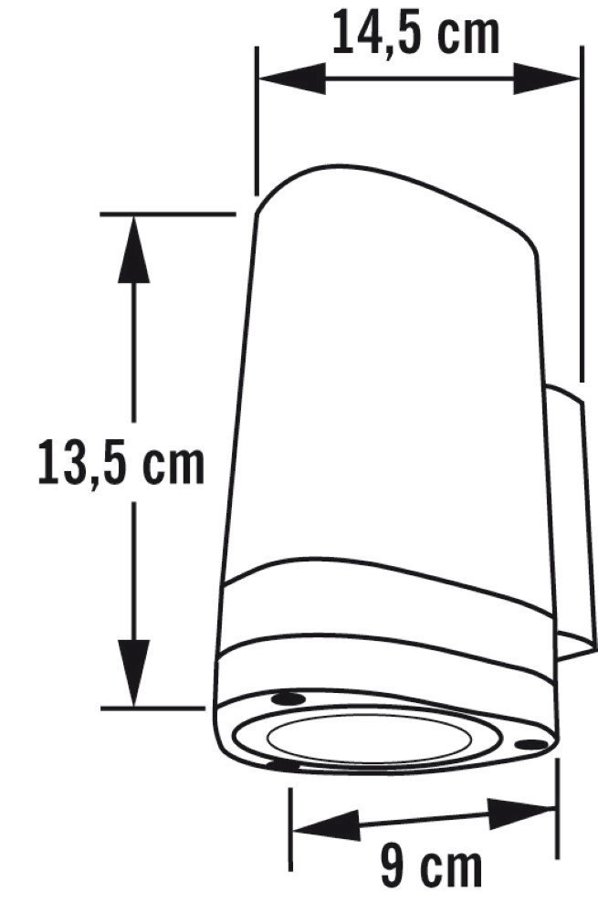 Spot murale Modena Downlight 12 cm blanc KonstSmide 7318307511253