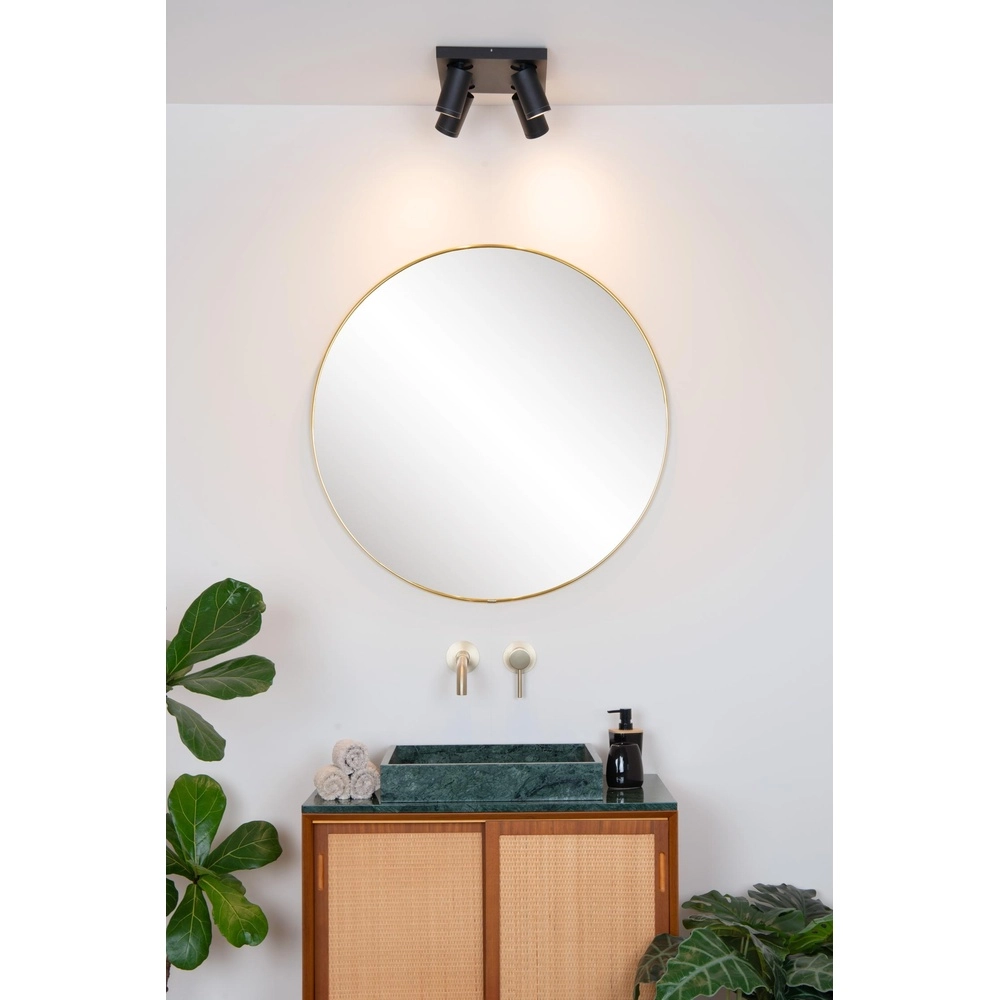 Projecteur de plafond Taylor IP44 noir à 4 lumières Lucide 5411212092670